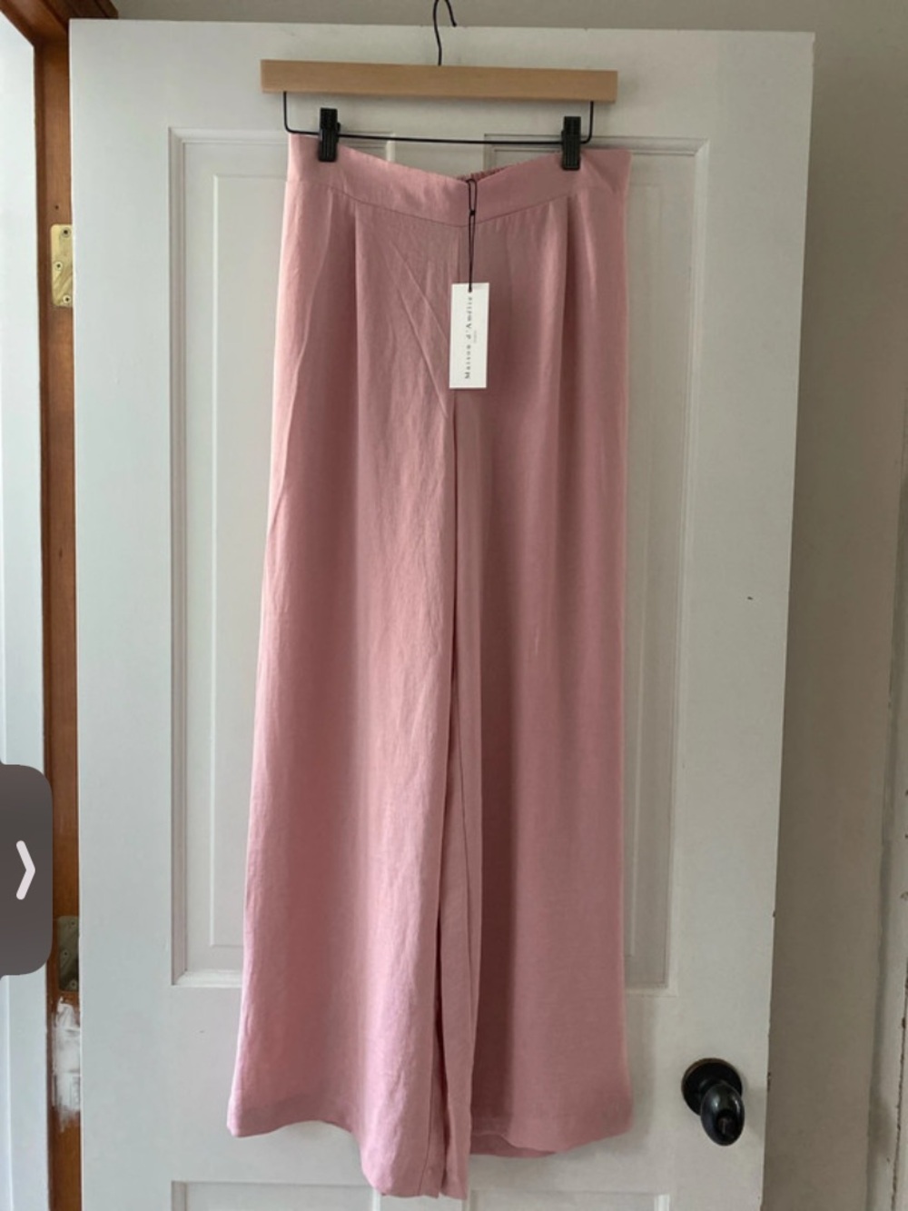 Maison d’amelie Paris wide leg pull on dress pants